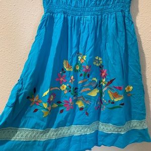 Embroidered cover up